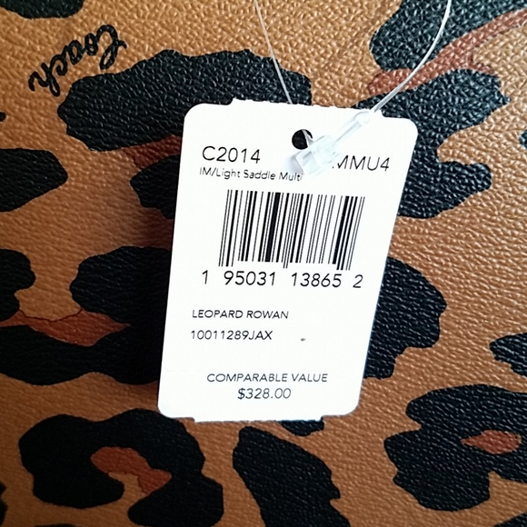 Coach Rowan Satchel Crossbody Leopard Print - Picture 5 of 8